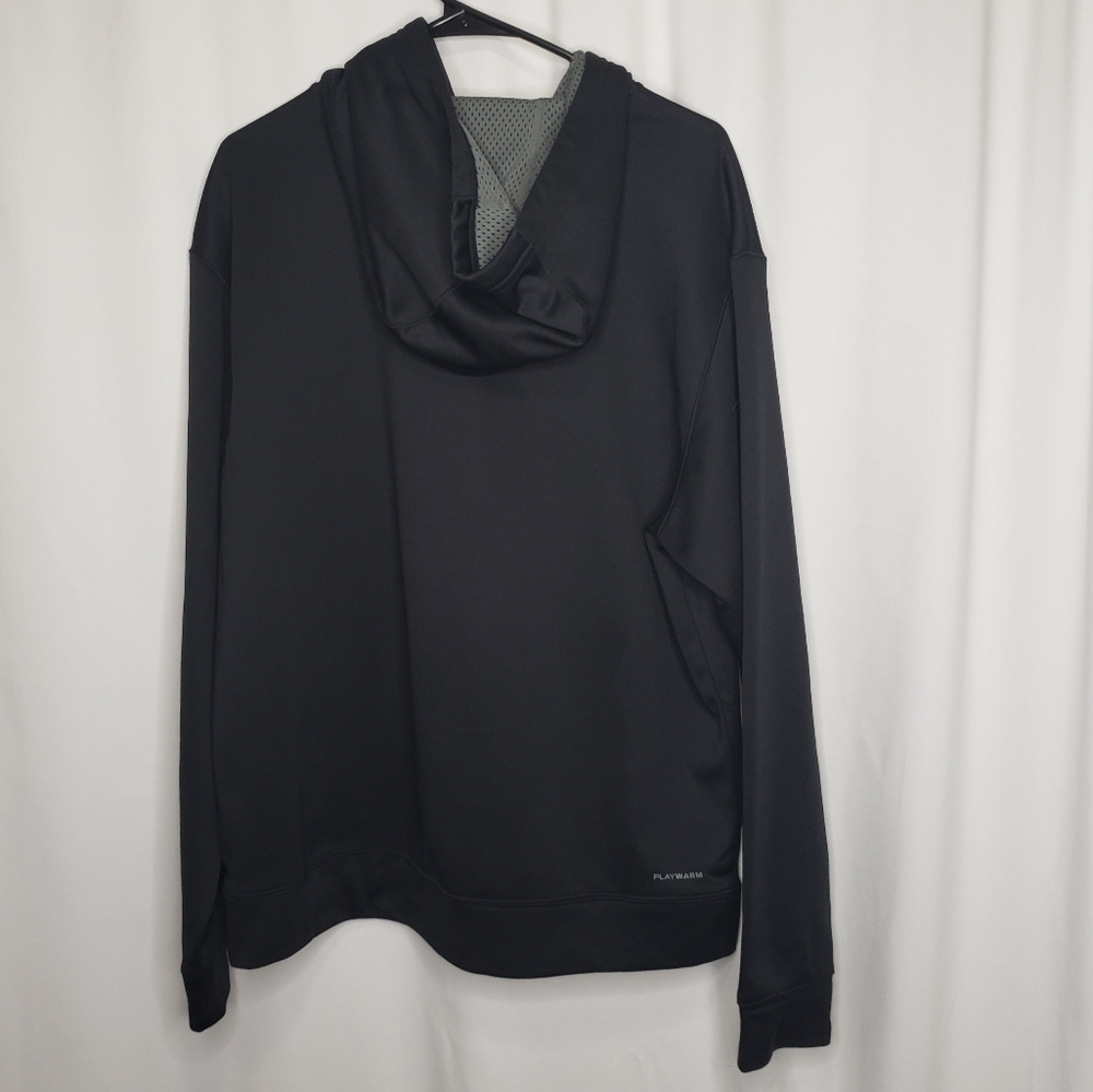 Reebok Fleece Pullover Hoodie Black Large - Picture 2 of 3
